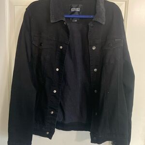 Ezekiel Black Denim Jacket Medium Corduroy